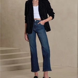 Banana Republic high rise cropped boot cut jeans